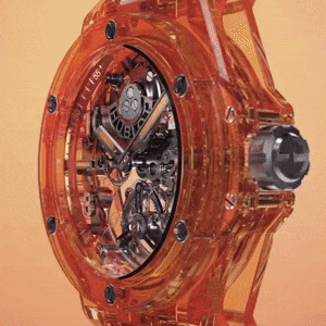 The new Hublot Big Bang Tourbillon Automatic Orange Sapphire is truly a work of art The new Hublot Big Bang Tourbillon Automatic Orange Sapphire is truly a work of art