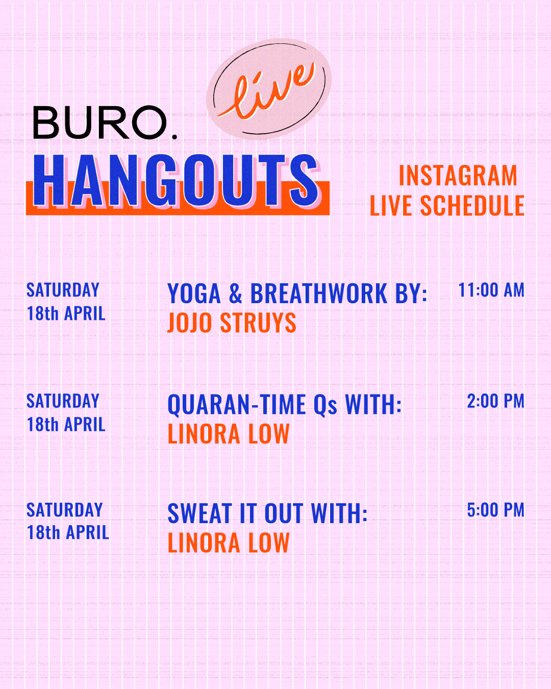 BURO. Hangouts: Live—featuring cool conversations, creative challenges and cool characters (фото 7)