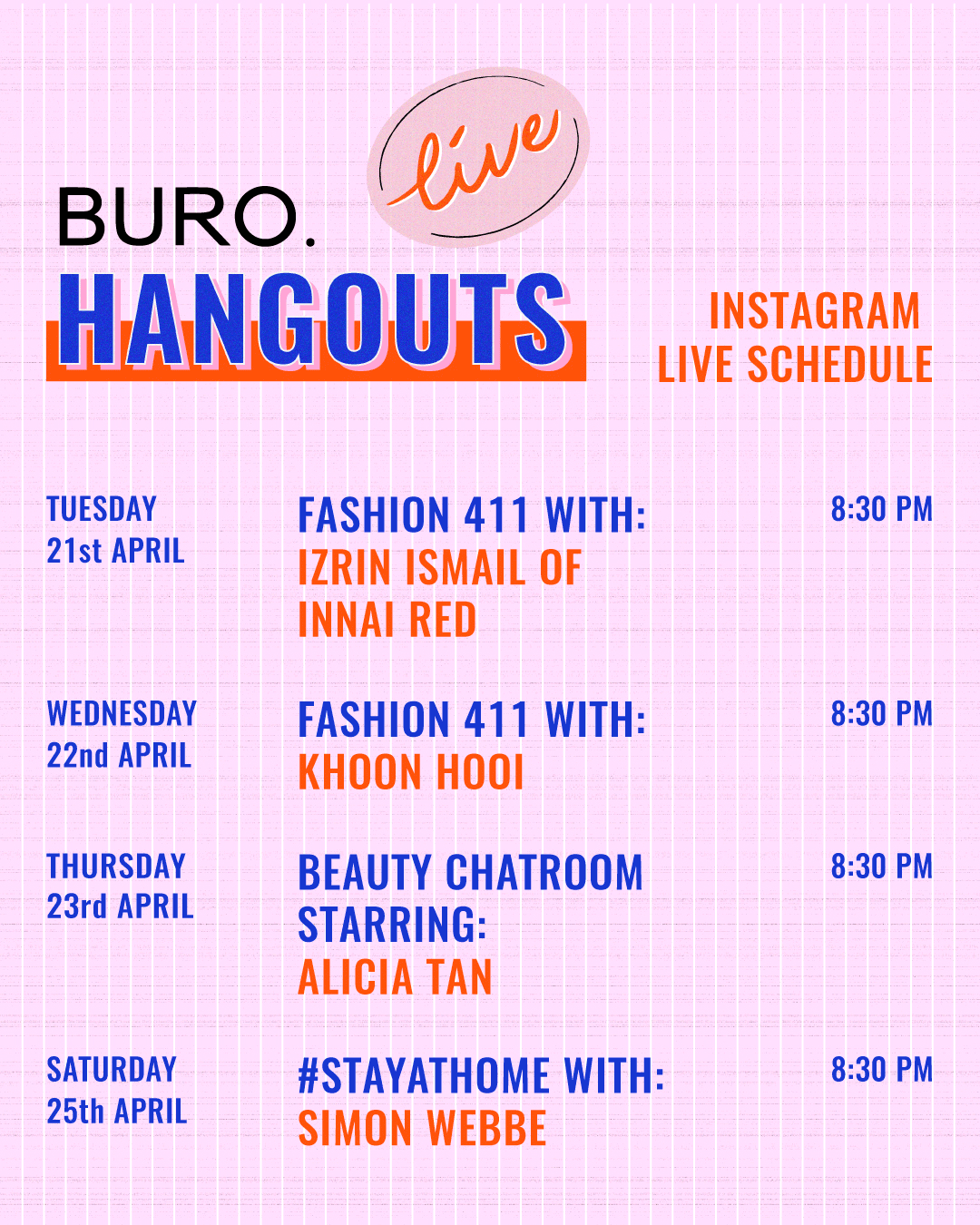 BURO. Hangouts: Live—featuring cool conversations, creative challenges and cool characters (фото 5)