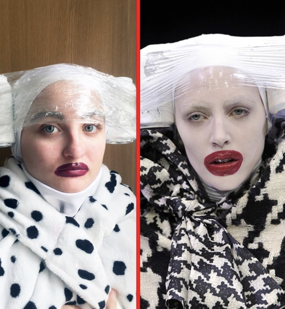 From bin bags to Balenciaga, home couture is Instagram's latest DIY fashion trend (фото 2)