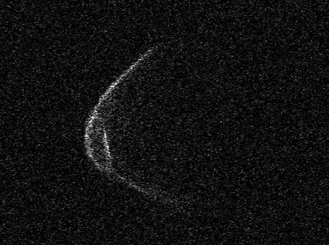 A giant asteroid is entering our solar system and it's in the shape of a face mask (фото 1)
