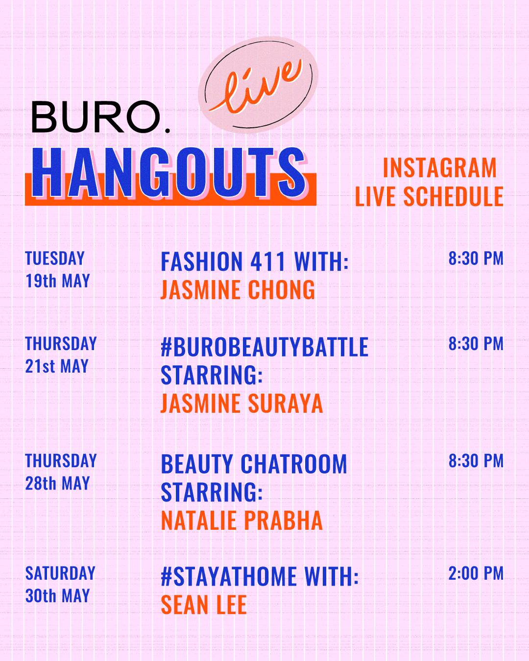BURO. Hangouts: Live—featuring cool conversations, creative challenges and cool characters (фото 1)