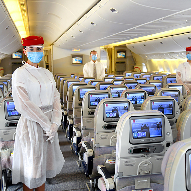 Emirates Safety Measures Onboard PPE 