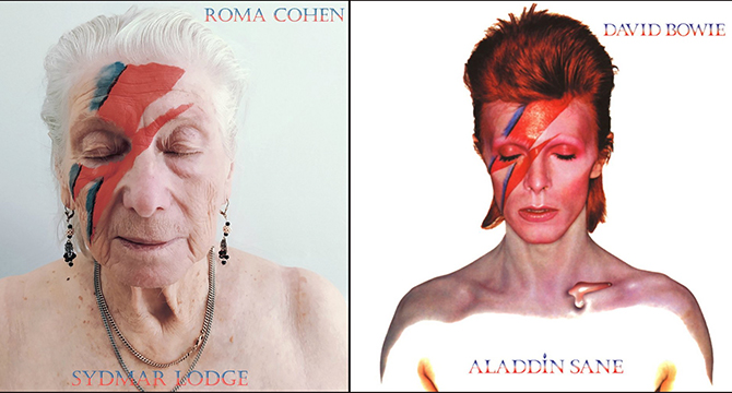 Nursing home remakes classic music album covers David Bowie