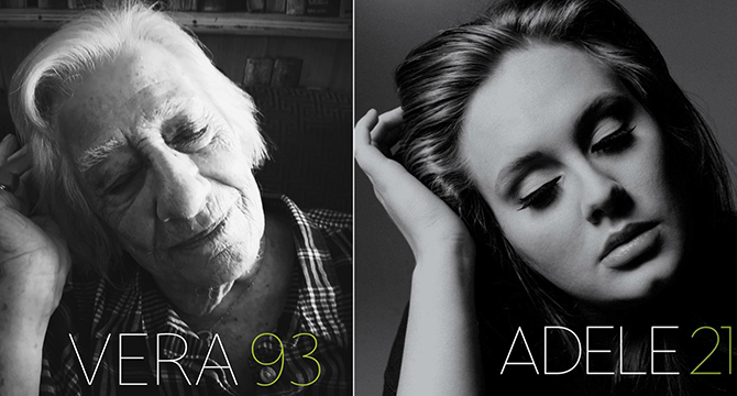 Nursing home remakes classic music album covers Adele