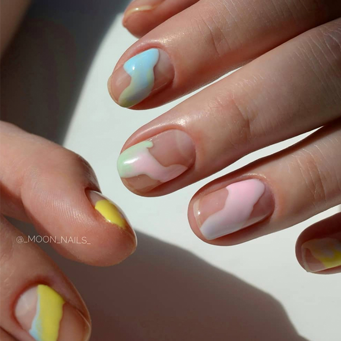 Pastel nail art trend