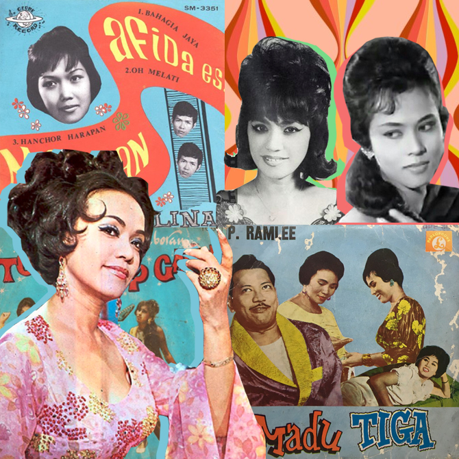 saloma, sarimah malaysian music '60s beauty trends hair malaysian