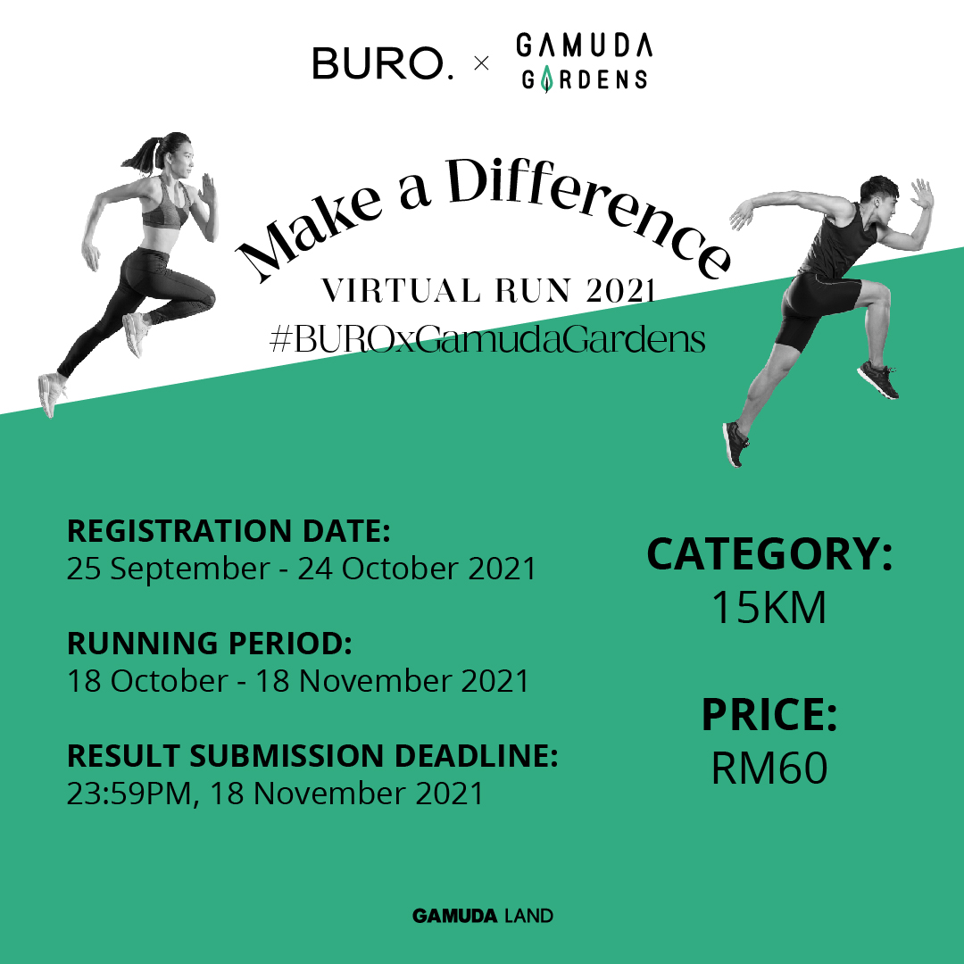 BURO x Gamuda Gardens Virtual Run 2021: How to sign up and why you'll want to (фото 3)