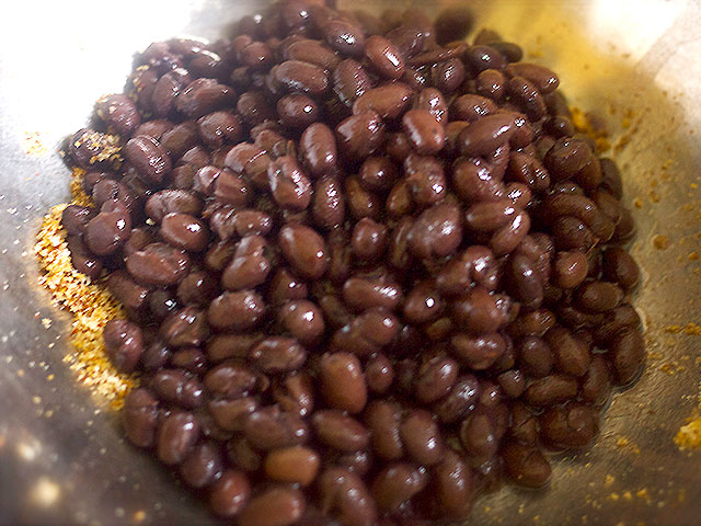 Black bean patties recipe - ingredients