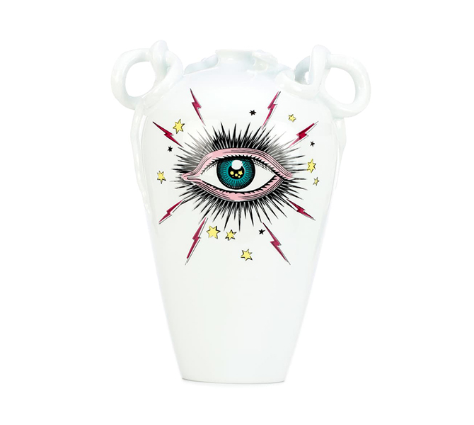 Star Eye porcelain vase, Gucci