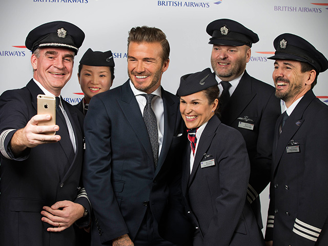 David Beckham British Airways interview 