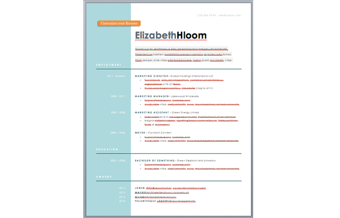 5 Cool résumé templates to help you get one foot in the door (фото 5)