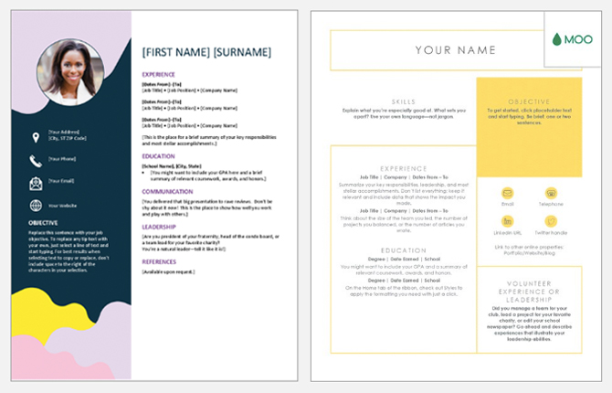 5 Cool résumé templates to help you get one foot in the door (фото 2)