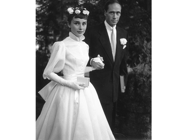 Audrey Hepburn and Mel Ferrer's wedding