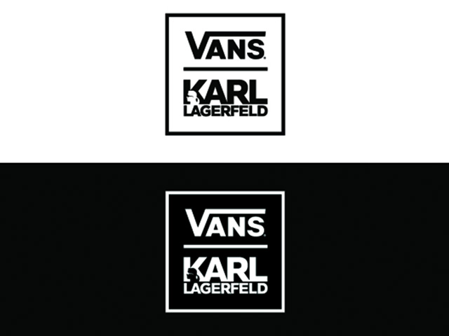 Vans x Karl Lagerfeld logo
