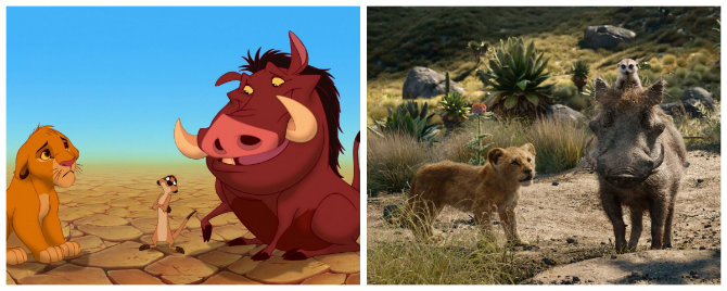 The Lion King Movie Timon and Pumbaa