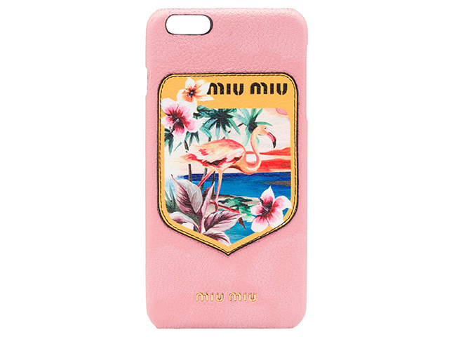 Leather iPhone case, Miu Miu
