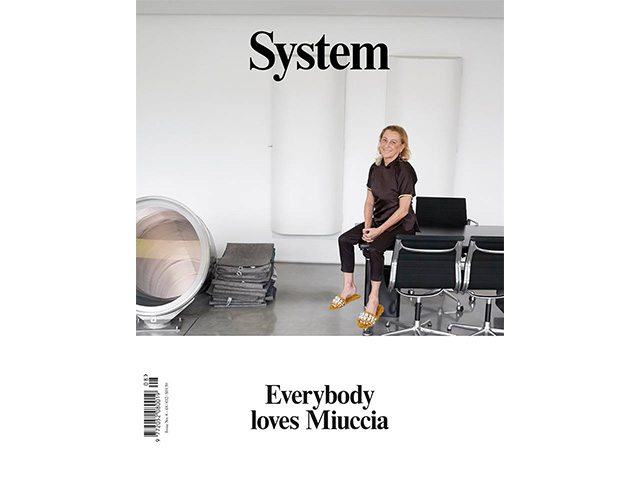 System cover with Miuccia Prada