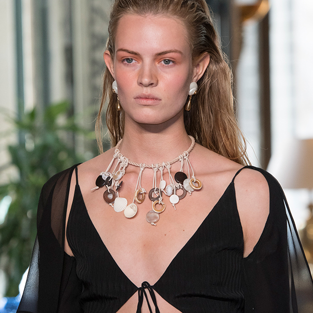 Altuzarra Spring 2019 seashell necklace