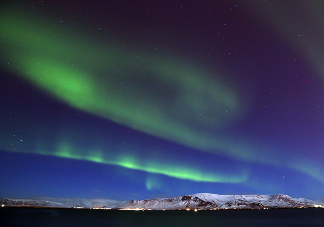 Reykjavik northern lights