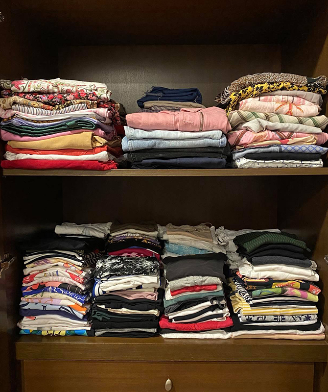 Team Buro closet-organising tip