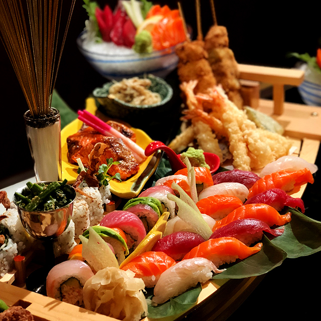 Weekends are for brunch with the Washoku Sushi Boats at Wasabi Bistro