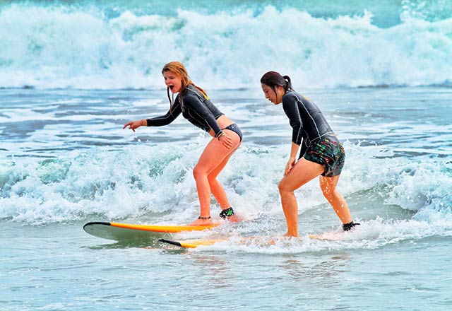 surfing lessons in bali