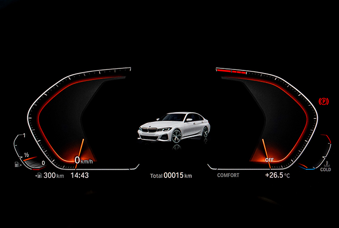 BMW 330i Display