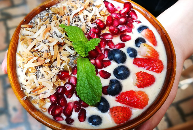 Tapestry horchata smoothie bowl