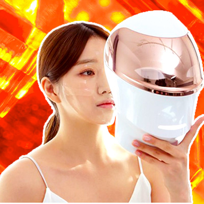 Taking care of my skin at home with the Curicare Haru LED Mask from Korea