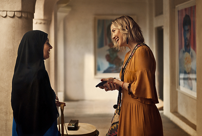 Kate Hudson in Dubai's culture centre