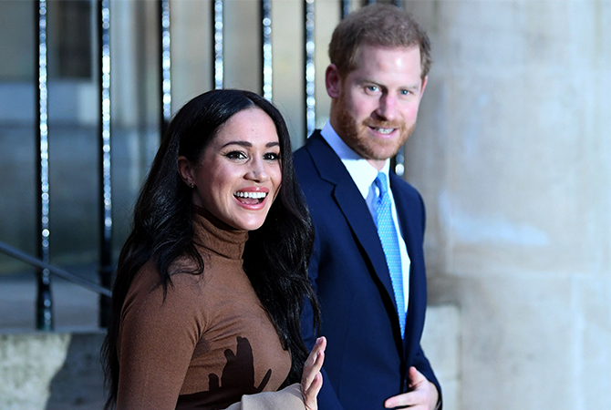 Prince Harry, Duke of Sussex and Meghan Markle, Duchess of Sussex visit Canada House