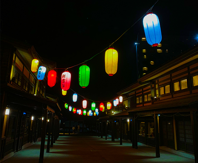 Niseko Village at night