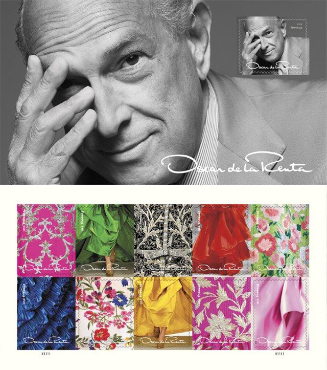 There will be Oscar de la Renta postage stamps in 2017 (фото 2)