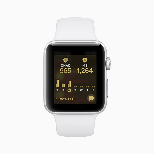 watchos 5 activity competition