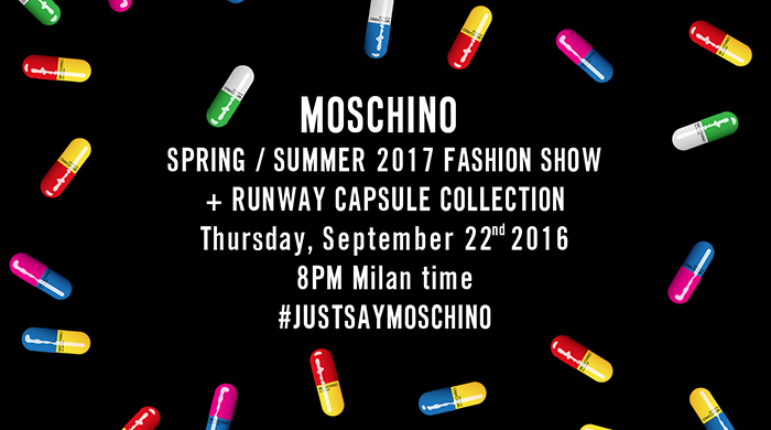Watch the Moschino Spring 2017 livestream here