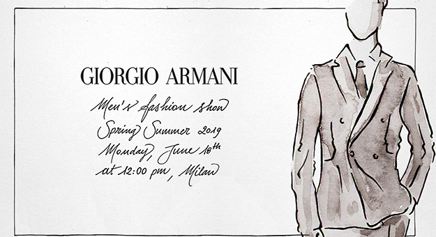 Watch the Giorgio Armani Men’s SS19 livestream here