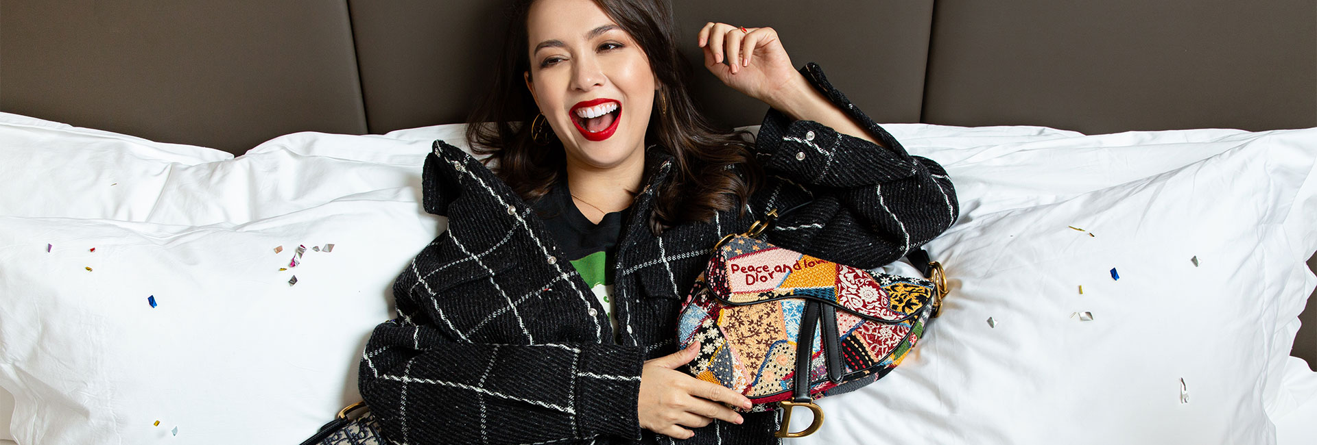 Siti Saleha shows us how to get ready in style—with the Dior Saddle bags
