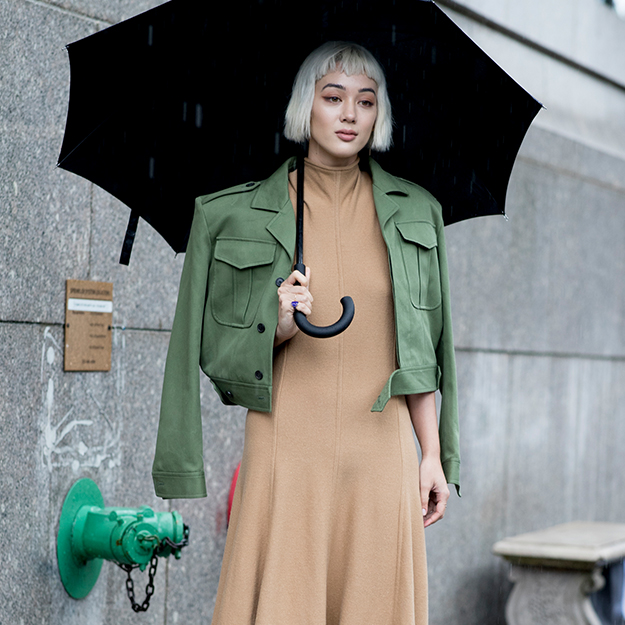 How to brave the rain in style—as seen at NYFW SS19