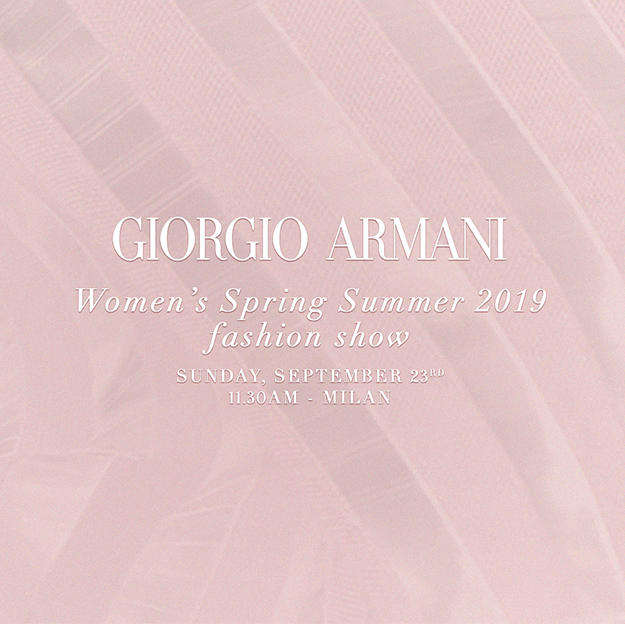 Watch the Giorgio Armani SS19 livestream here