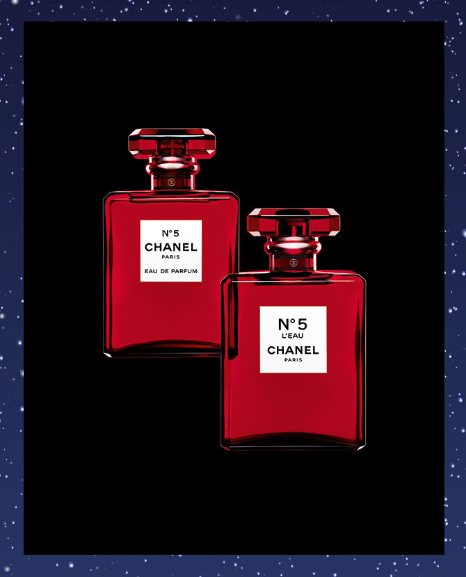The iconic Chanel N°5 goes red