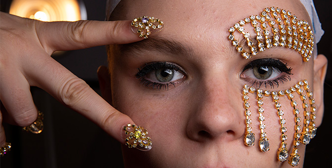 NYFW SS20 trendspotting: Area’s face jewellery