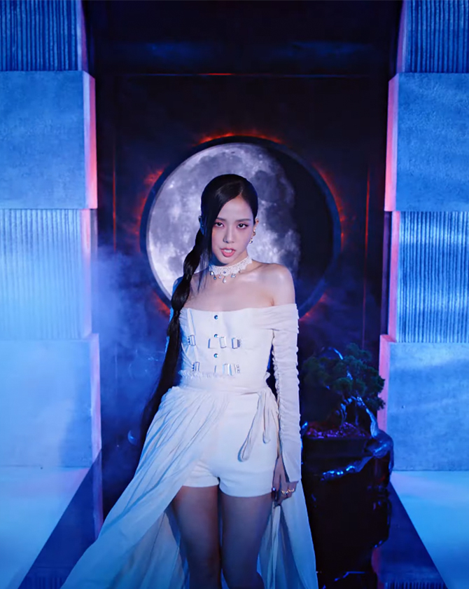 rose pink venom dress BLACKPINK 'Pink Venom' Outfits & Fashion Breakdown