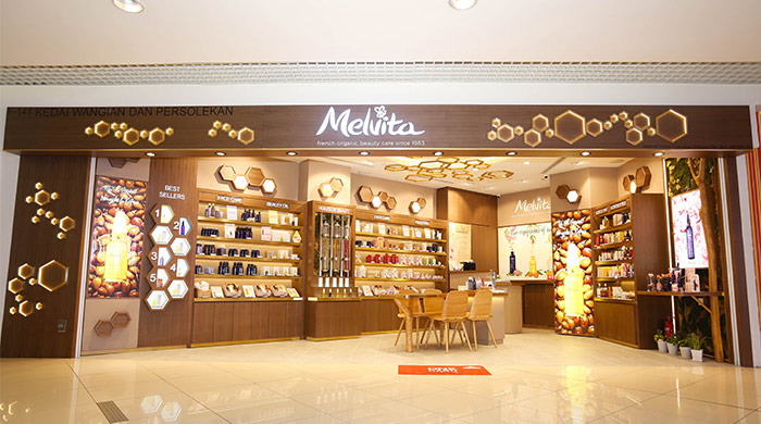 Melvita revamps its 1 Utama store with a nature-inspired facade