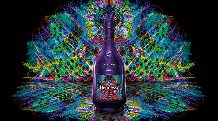 Hennessy V.S.O.P Privilège gets the technicolour treatment by Carnovsky