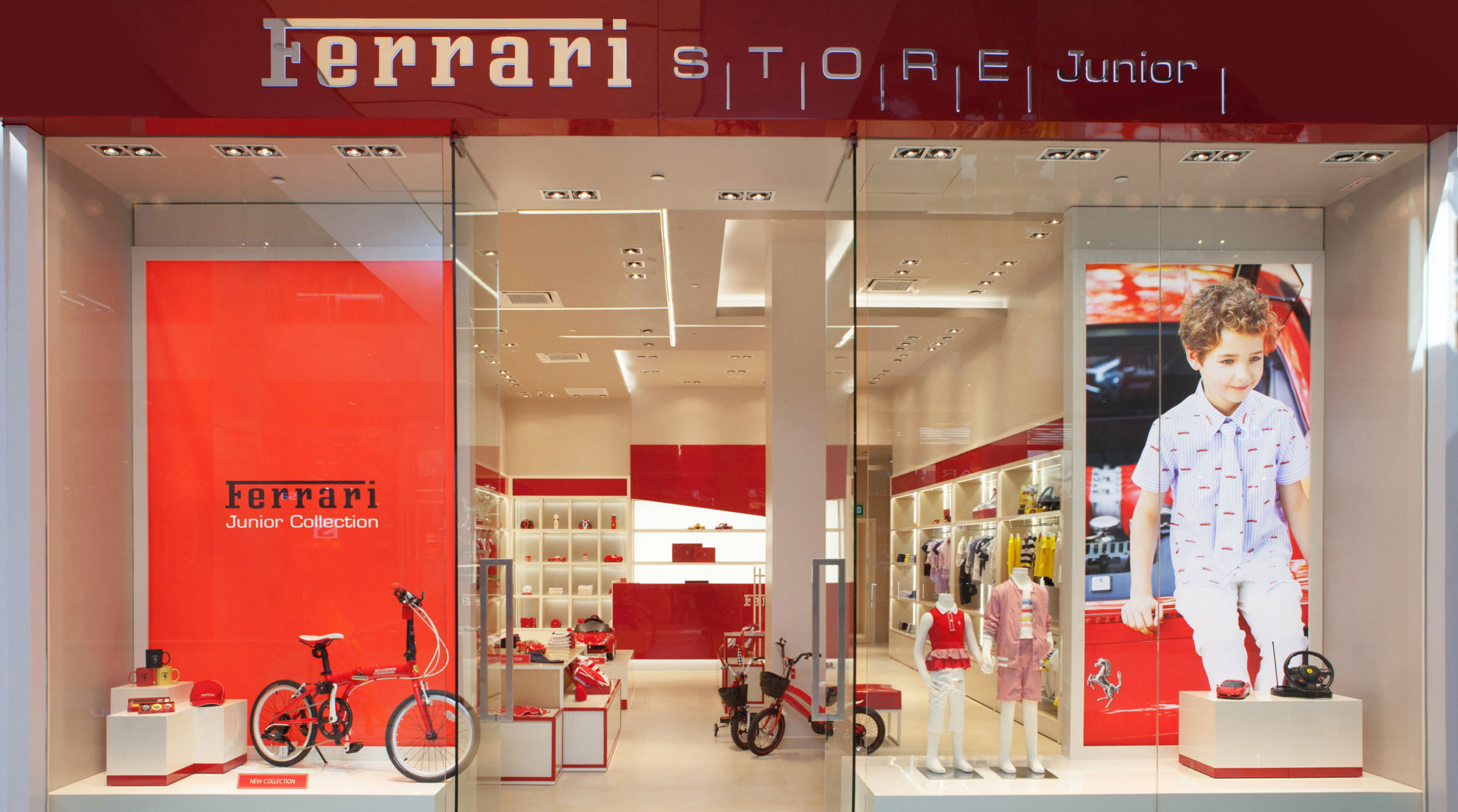 Kids can now get dressed up in Ferrari style