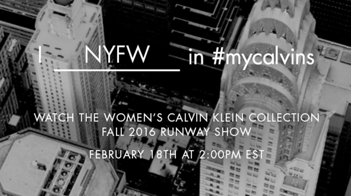 Watch the Calvin Klein Collection AW16 livestream here