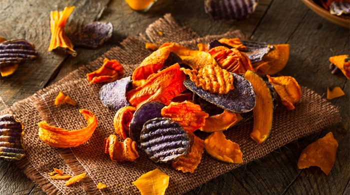 Healthy snacking: Vegetable chips