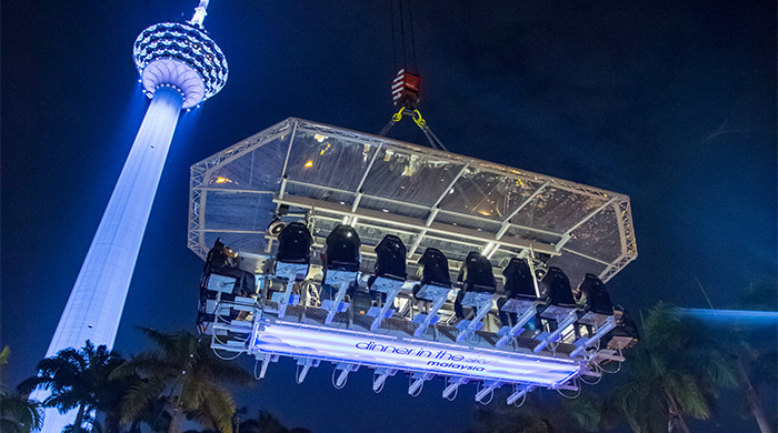 Taking dinner to new heights: Dinner in the Sky
