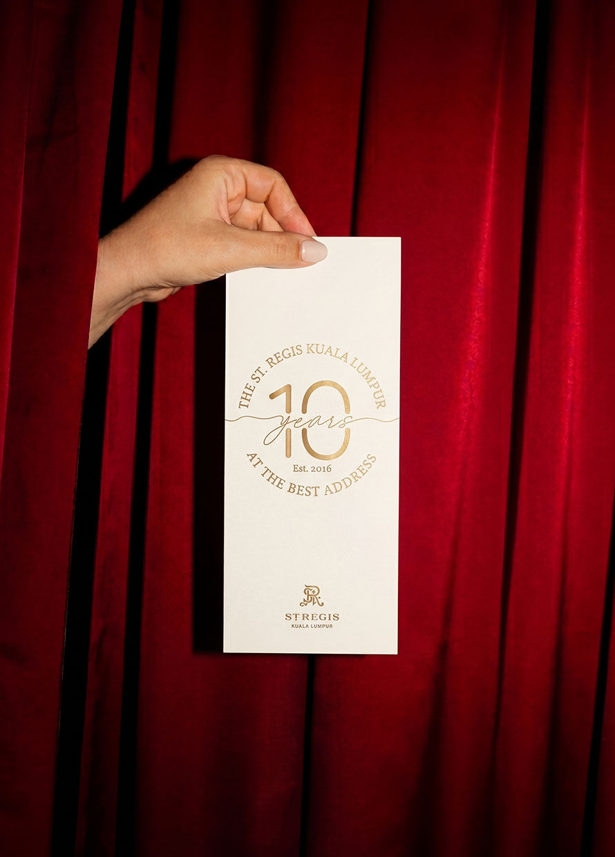 The St. Regis Kuala Lumpur Celebrates Its 10th Anniversary with ‘A Decade of Distinction’ Series